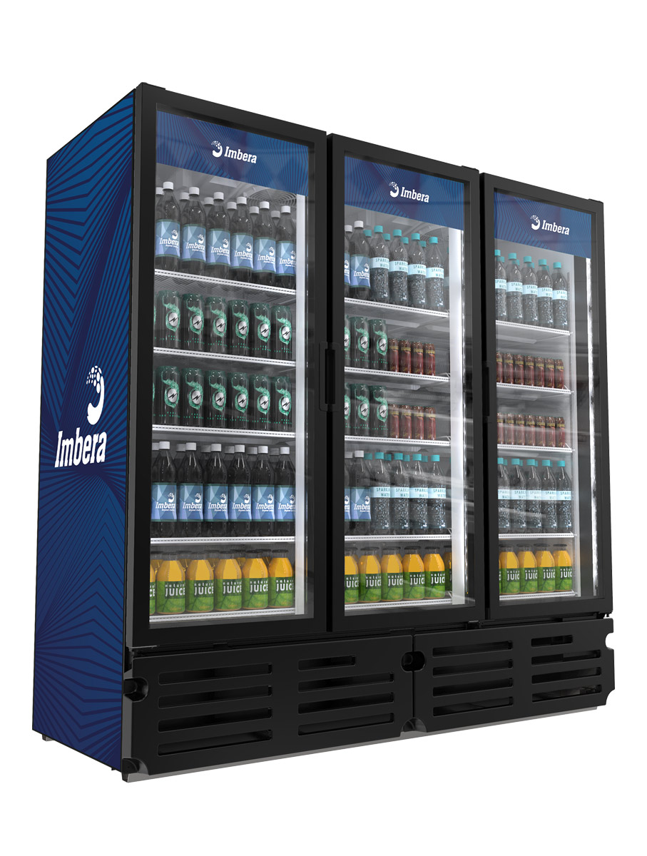 Imbera G372 three-door merchandiser